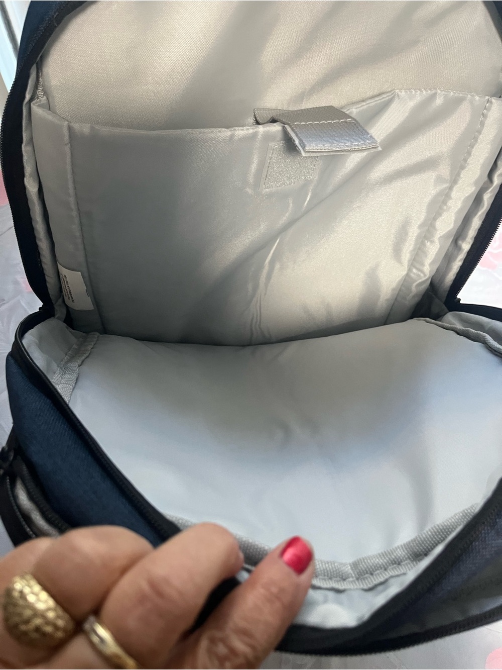 Navy Backpack – Modern Daypack - Picture 3 of 8